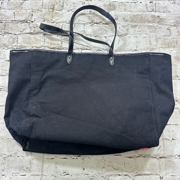 Victoria's Secret Black and Sequined Pink Red Tote Bag‎ - Picture 3 of 7